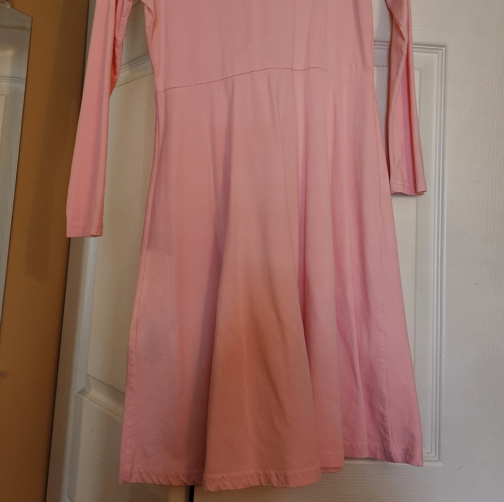 Pink long sleeve dress
